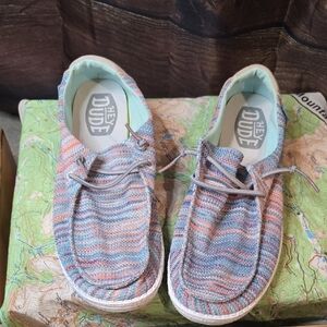 Hey Dude Pastel Knit Loafers